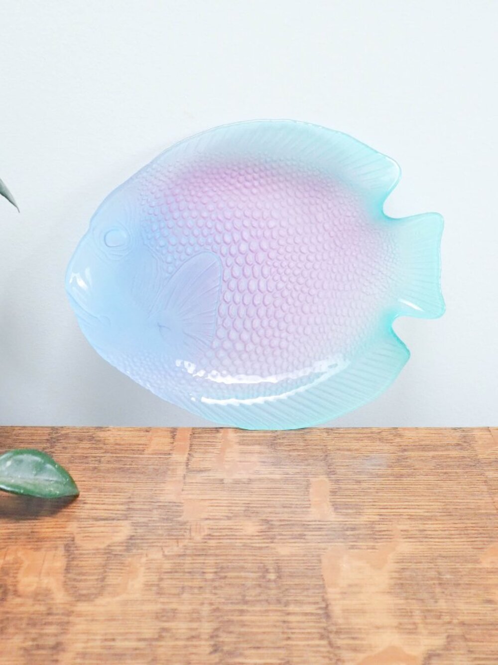 ARCOROC France Pastel Rainbow Fish Platter - Vintage Decorative Plate